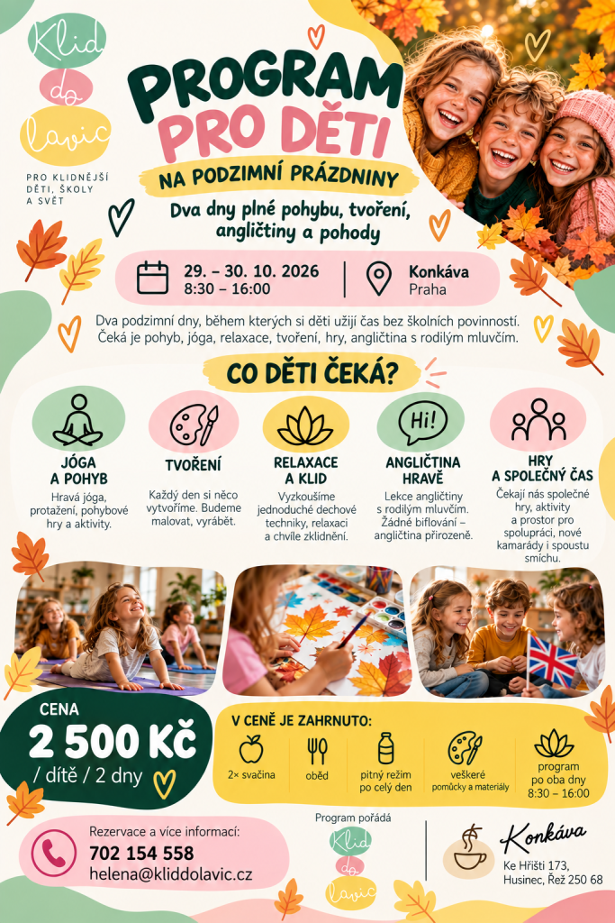 Podzimní prázdniny v KONKÁVĚ